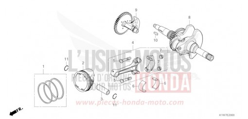 VILEBREQUIN/PISTON SH350ASM de 2021